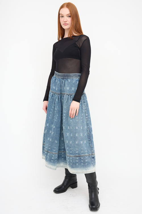 Ulla Johnson Medium Wash Astrid Denim Skirt