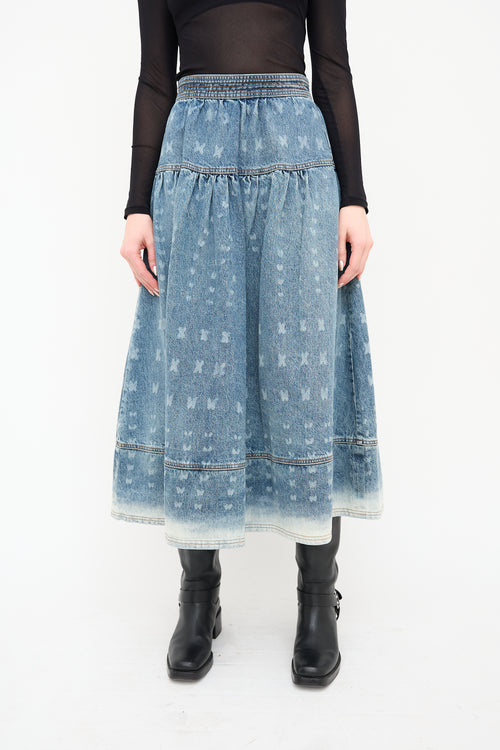 Ulla Johnson Medium Wash Astrid Denim Skirt