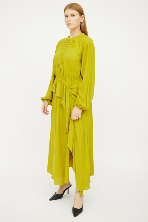 Ulla Johnson Mustard Long Sleeve Maxi Dress