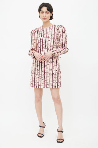 Ulla Johnson Pink 
Purple Manon Tie Dye Dress