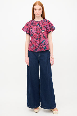 Ulla Johnson Printed Flo Blouse