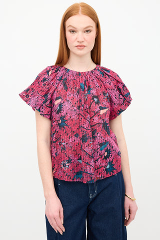 Ulla Johnson Printed Flo Blouse