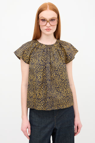 Ulla Johnson Printed Macie Blouse