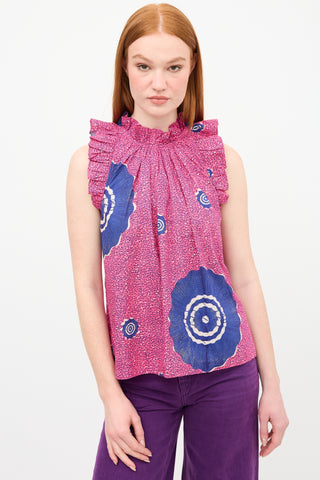 Ulla Johnson Printed Tilda Sleeveless Blouse