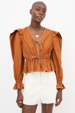 Ulla Johnson Sabina Puff Sleeve Blouse