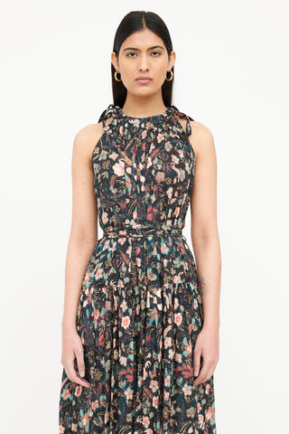 Ulla Johnson Samar Tie Neck Dress