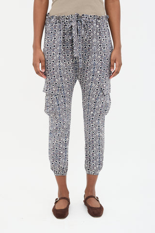 Ulla Johnson Silk Floral Jakarta Lounge Pant