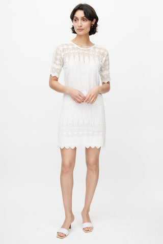 Ulla Johnson White Eyelet Lace Dress