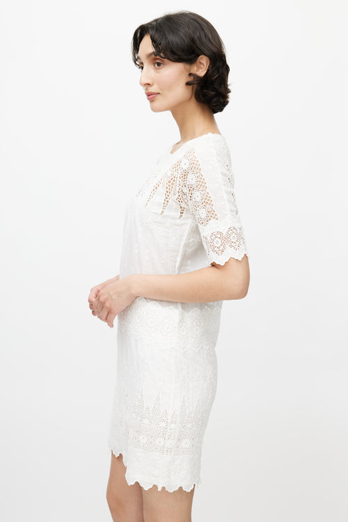 Ulla Johnson White Eyelet Lace Dress