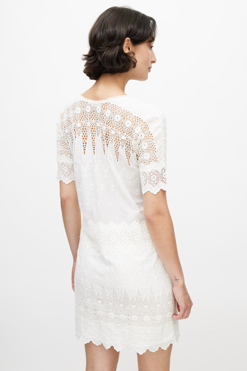 Ulla Johnson White Eyelet Lace Dress