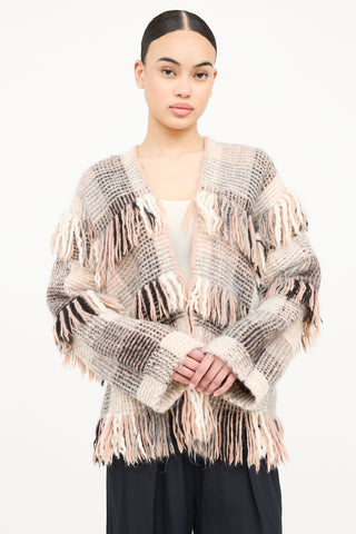 Ulla Johnson Woven Fringe Cardigan