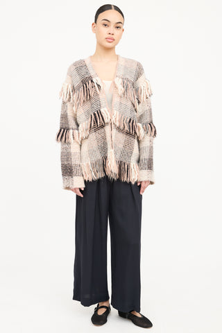 Ulla Johnson Woven Fringe Cardigan