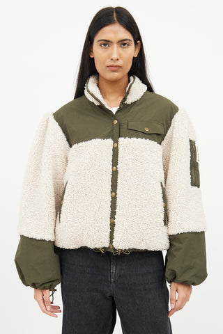 Ulla Johnson Cream 
Green Aitana Jacket