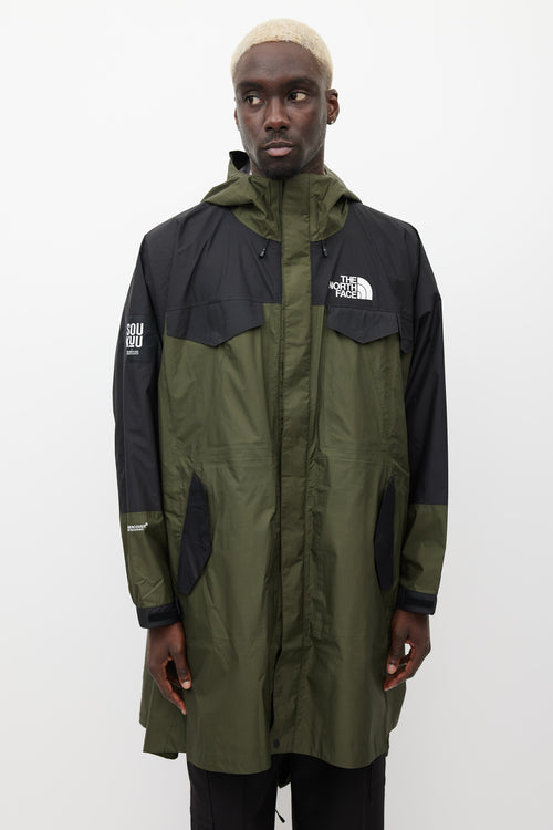 Undercover X The North Face Green 
Black Oversized Jacket