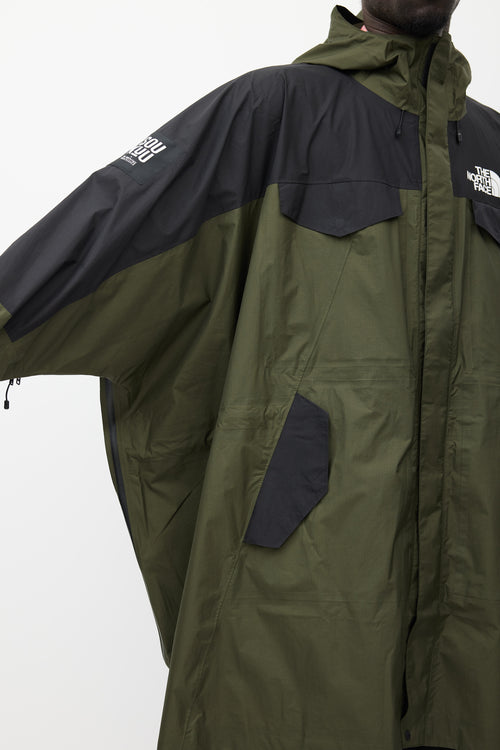 Undercover X The North Face Green 
Black Oversized Jacket