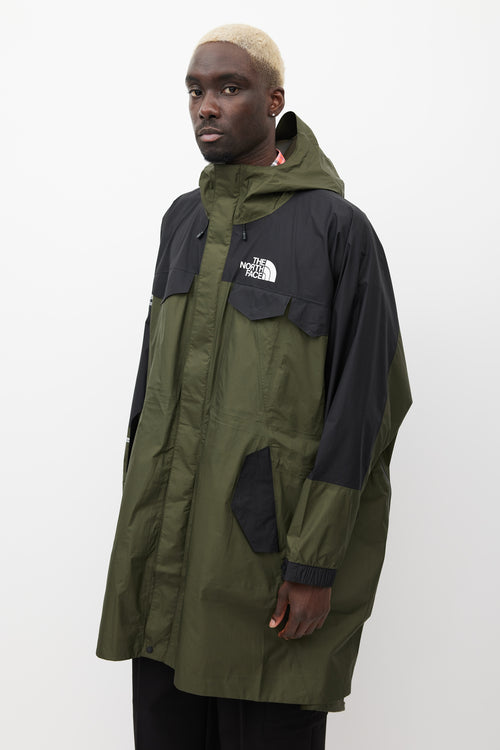 Undercover X The North Face Green 
Black Oversized Jacket