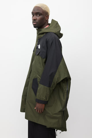 Undercover X The North Face Green 
Black Oversized Jacket