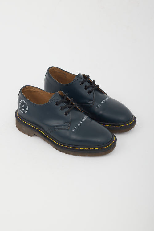 Dr. Martens X Undercover 1461 Teal Leather Derby