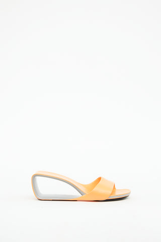 United Nude Orange Cut Out Mobius Sandal