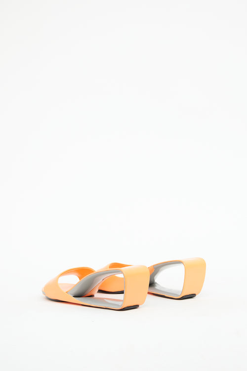 United Nude Orange Cut Out Mobius Sandal