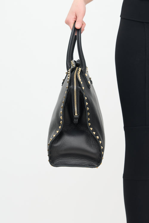 Valentino Leather Rockstud Dome Bag