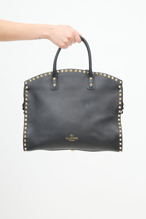 Valentino Leather Rockstud Dome Bag