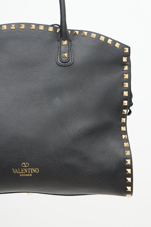 Valentino Leather Rockstud Dome Bag