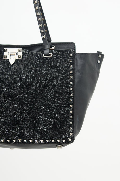 Valentino Leather 
Crystal Rockstud Bag