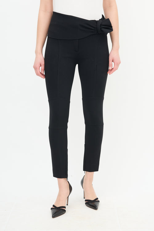 Valentino Slim Leg Gathered Trouser