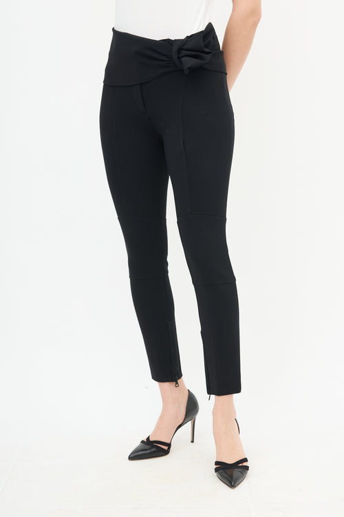 Valentino Slim Leg Gathered Trouser