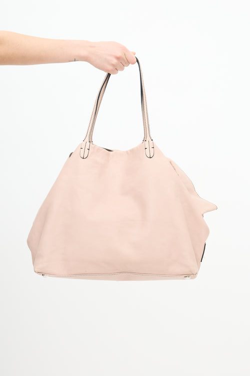 Valentino Leather Bow Tote Bag