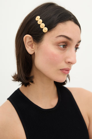 Versace Gold Medusa Tribute Hair Clip