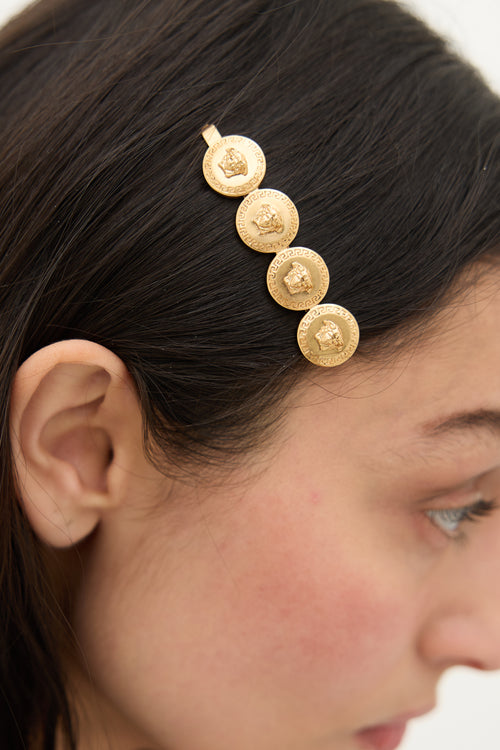  Gold Medusa Tribute Hair Clip