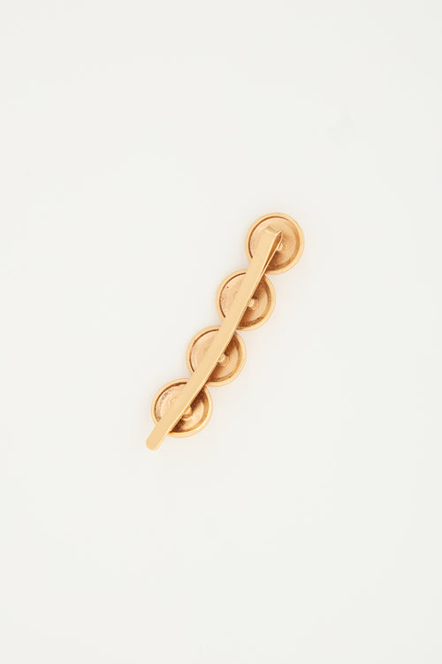  Gold Medusa Tribute Hair Clip