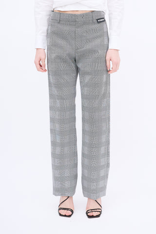 Vetements Black 
White Houndstooth Trouser