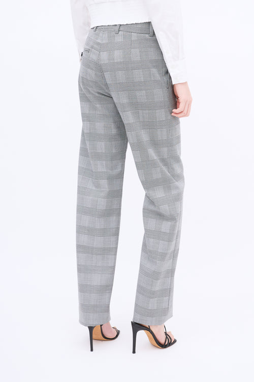 Vetements Black 
White Houndstooth Trouser