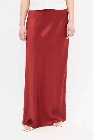 Vince Satin Maxi Skirt