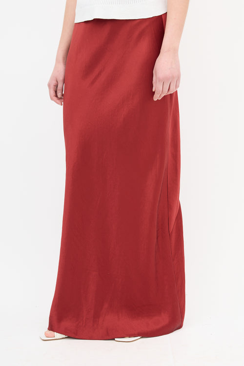 Vince Satin Maxi Skirt