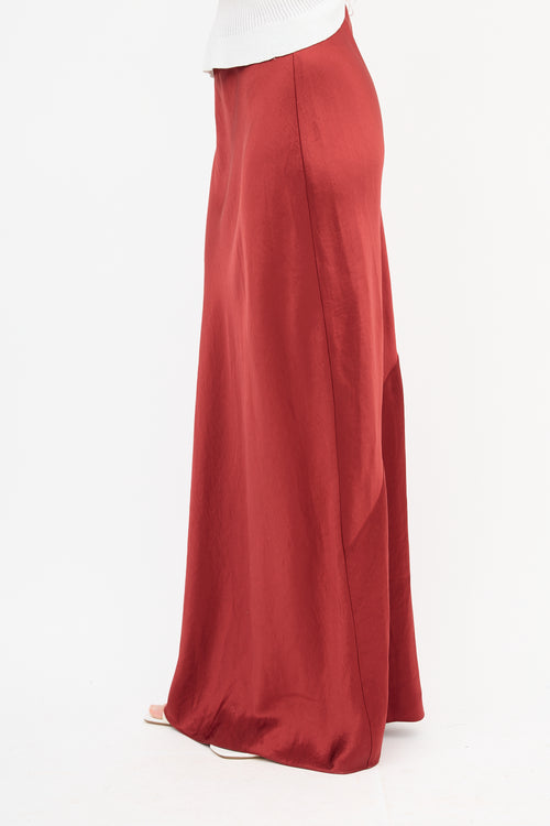 Vince Satin Maxi Skirt