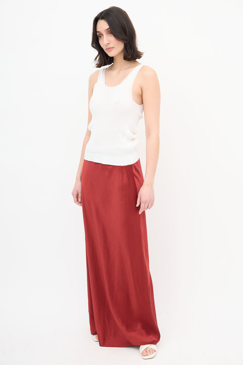 Vince Satin Maxi Skirt