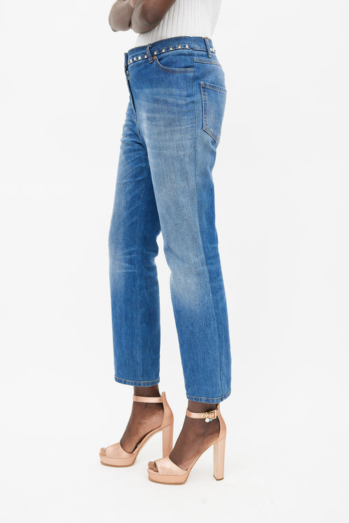 VSP Archive Blue 
Gold Stud Denim Jeans