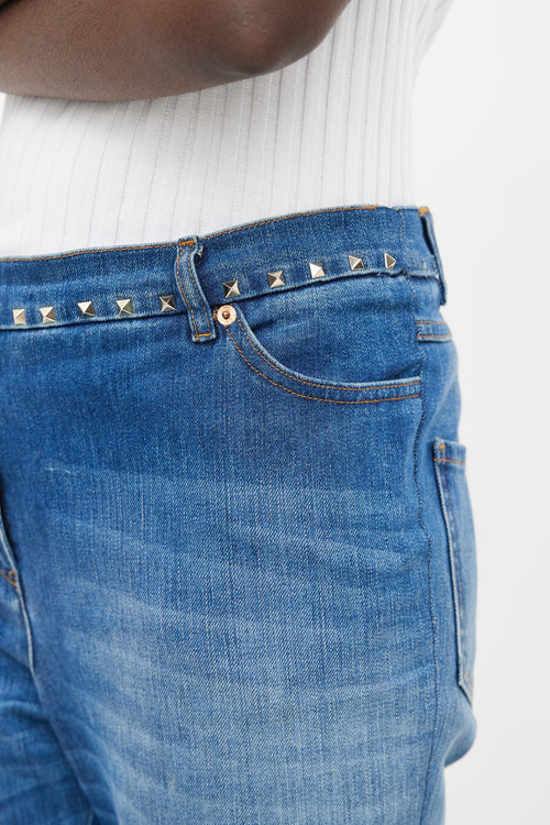 VSP Archive Blue 
Gold Stud Denim Jeans