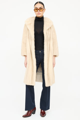 VSP Archive Blonde Mid Fur Coat