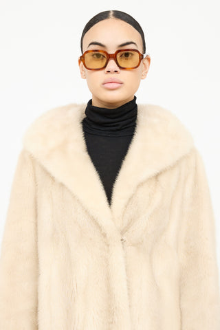 VSP Archive Archive Blonde Mid Fur Coat