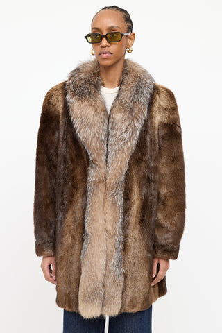 VSP Archive UM Trim Fur Coat