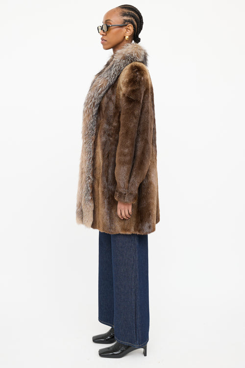 VSP Archive UM Trim Fur Coat