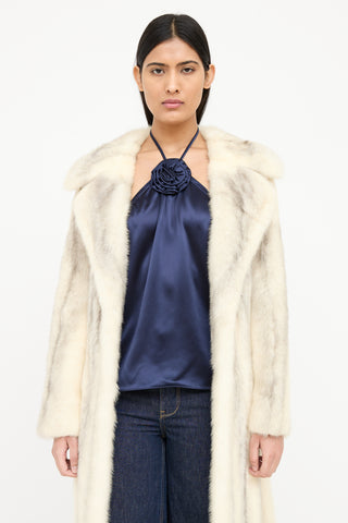 VSP Archive Long Fur Belted Coat