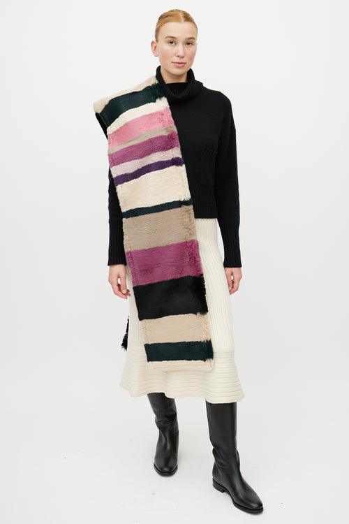 VSP Archive Multicolour Striped Woven Scarf