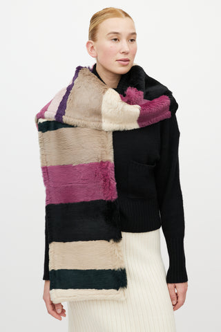 VSP Archive Multicolour Striped Woven Scarf