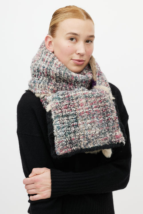 VSP Archive Multicolour Striped Woven Scarf